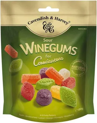 Produktbild von Cavendish & Harvey Winegums for Connoisseurs Sour 180g