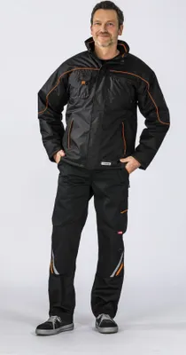 Immagine prodotto di PLANAM Piper giacca resistente alle intemperie S M L XL XXL XXXL selezione giacca da pioggia, taglia:L 52/54; colore:nero/arancio