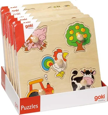 Produktbild von Goki Steckpuzzle 1 Stück - zufällig -, goki basic.