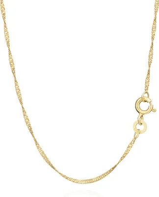 Produktbild von Singapur Kette 333er Gold Kette Gedreht 3725, 50cm Lang, 1,2 g 1,2mm Breit
