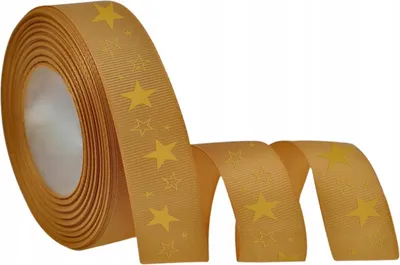 Produktbild von Goldene Dekobänder mit Sternen 2 x 2 m