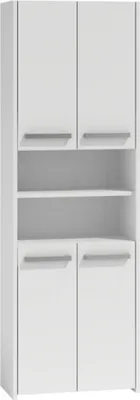 Produktbild von Roe Furniture | Badmöbel, Weiß - B/H/T 56x170x30 CM, Badschrank, Hochschrank, Badezimmerschrank, Hoch Schrank Bad