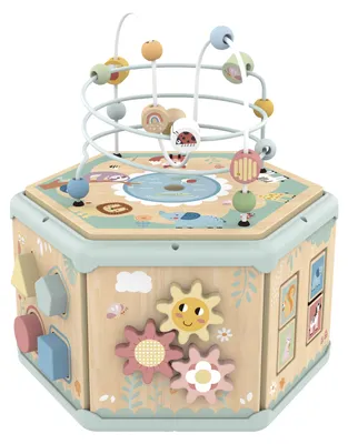 Produktbild von Tooky Toy 7-in-1 Aktivitätswürfel aus Holz ab 2 Jahren 31 x 27,4 x 35 cm