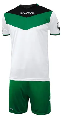 Immagine prodotto di Givova - Maglietta e pantaloncini da uomo PP12983 (S) (bianco/verde)