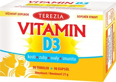 Zdjęcie produktu dla TEREZIA Witamina D3 1000 IU 90 kapsułek