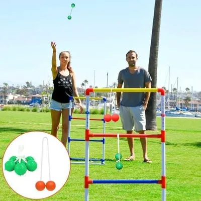 Produktbild von 6 Leitergolf-Kugeln für Outdoor-Wurfspiele, Trainingsbälle für Golfspiele und Familienaktivitäten im Freien