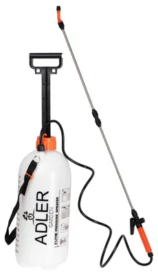 Obrázek produktu pro Postřikovač – ruční postřikovač – objem 5 litrů – odolný vůči chemikáliím – ergonomická tryska – plast – přenosný