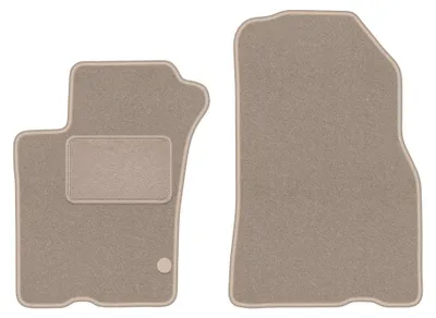 Image de Tapis avant en moquette pour Mercedes ML W163 1998-2005 (SUV) – 2 pièces, beiges, sur mesure – Wielganizator LUX