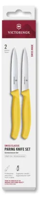 Immagine prodotto di Swiss Classic, tagliaverdure Set, 2 pezzi, 10 cm, dritto/ondulato, giallo, scatola