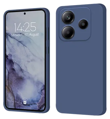 Produktbild von Hülle für Xiaomi Redmi Note 14 5G Case Cover Bumper Smartphone Softgrip Schutzhülle Farbe: Lavendelblau