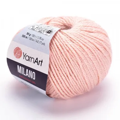 Produktbild von YarnArt Milano 853 Wolle 50g 130m Lachsrosa