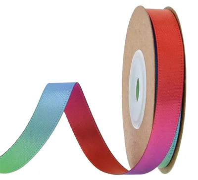 Satinband Regenbogen 1 cm x 10 m für Geschenke & Basteln