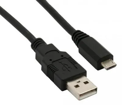 Produktbild von InLine Micro-USB 2.0 Kabel, USB-A Stecker an Micro-B Stecker, schwarz, 5m, 5 m, USB A, Micro-USB B, USB 2.0, Stecker/Stecker, Schwarz
