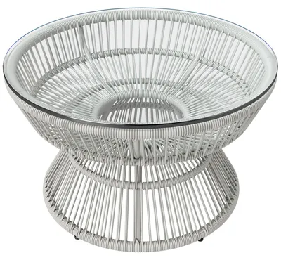 Immagine prodotto di Tavolo da esterno - Tavolo da giardino - Tavolino - Tavolino laterale - Tavolino da caffè - Piano in vetro temperato - Altezza regolabile