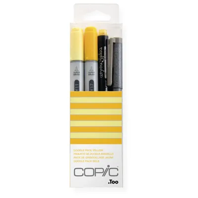 Produktbild von COPIC Marker ciao 4er Set "Doodle Pack Yellow"