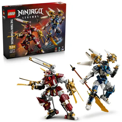 Obrázek produktu pro LEGO NINJAGO Dvojice titánských robotů, Sada na stavění, 12 rok/roky, Plast, 1707 kusů, 2,08 kg
