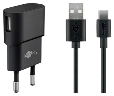 Zdjęcie produktu dla Goobay 45298, Wewnętrzna, Prąd przemienny, 5 V, 1 m, Czarny