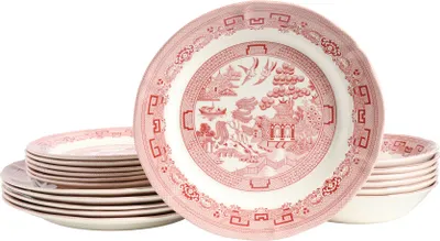 Produktbild von CreaTable, 24015, China Town Rot, Tellerset 18-tlg, Steingut