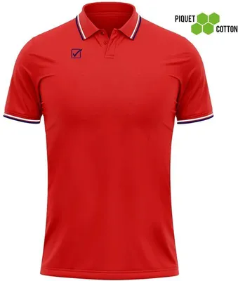 Produktbild von Poloshirt Givova Rot-Marineblau Rot