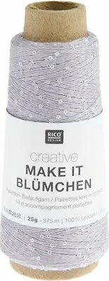 Zdjęcie produktu dla Włóczka nić z cekinami Rico Design Creative Make It Blümchen 010 / lile