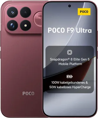 Zdjęcie produktu dla Xiaomi POCO F9 Ultra 5G Smartfon 16GB +512GB 6.9" 8050 mAh Burgundowy