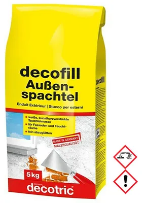 Zdjęcie produktu dla Wypełniacz zewnętrzny Decotric Decofill odporny na warunki atmosferyczne i wodę 5000g