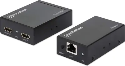 Produktbild von MANHATTAN Extender,HDMI 1080p,Up To 50 m,Cat5e,Black,Retail