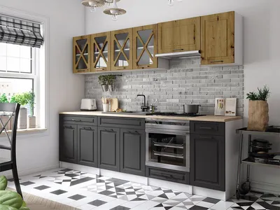 Obrázek produktu pro Kuchyňská linka GERTRID 260cm - Dub artisan + grafit