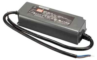 Produktbild von MEANWELL NPF-90-12, Installationsnetzteil, IP67 90W 12V 7,5A CV+CC