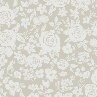 Produktbild von Selbstklebende Tapete, Blumenmuster, Beige, 44 cm x 3 m