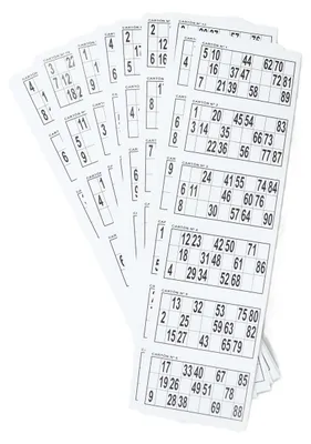 Zdjęcie produktu dla 1020 kart do gry w bingo, białe