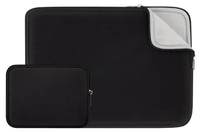 Produktbild von Laptop-Schutzhülle, 15,6 Zoll, mit Zubehörfach - Schwarz