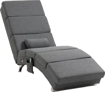 Produktbild von HOMCOM Relaxliege mit Massagefunktion elektrischer Loungesessel Massagesessel mit hoher Rückenlehne, Fernbedienung, Klappbar Fernsehsessel mit 5 Modi