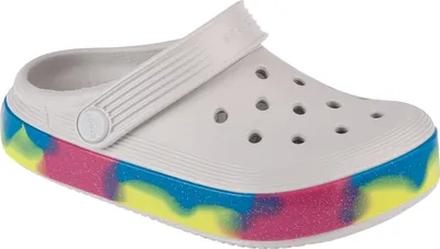 Produktbild von Crocs Off Court Glitter Band Kids Clog 209714-1FS, Badelatschen, für Mädchen, Weiß, Größe: 30/31