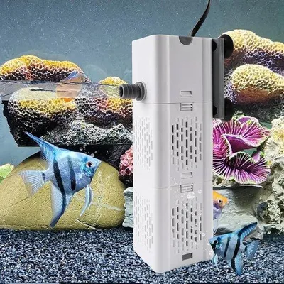 Zdjęcie produktu dla Pompa akwariowa Famanu z filtrem - filtr 4 w 1 do akwariów o pojemności 30-150 litrów