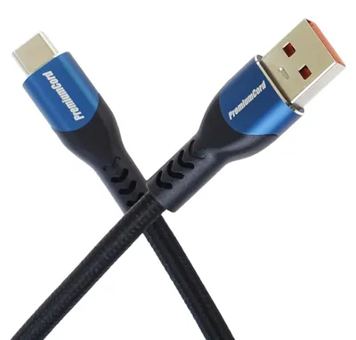 Zdjęcie produktu dla PremiumCord SuperFast 5A USB-C - USB-A 2.0, 0,5 m