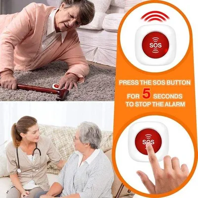 Obrázok produktu pre Bezdrôtové núdzové tlačidlo pre seniorov