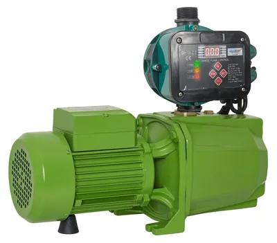 Produktbild von JET Gartenpumpe selbstsaugend  bis 9m 1,5 Kw 6000 L/h, 6,1 Bar Wasserpumpe mit Druckschalter einstellbar, KI-generiertes Bild