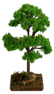 Produktbild von Miniaturbaum für Weihnachtskrippe, grün, 5 x 5 x 13 Zentimeter