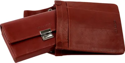 Produktbild von Kellnerbörse Taxibörse Scheintasche Portemonnaie Holster Damen Herren Leder Braun