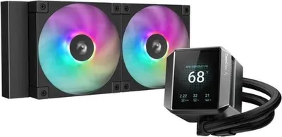 Immagine prodotto di Raffreddamento PC, DeepCool MYSTIQUE 240 ARGB, ventola da 12 cm, 500-2400 giri/min, nero