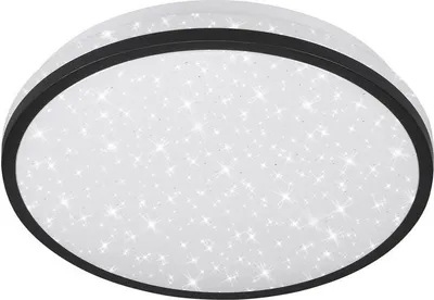 Produktbild von LED Deckenleuchte Bewegungsmelder Sternendekor 16W schwarz Ø28cm Telefunken