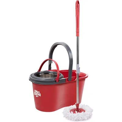 Image de Dirt Devil Mop System avec essoreuse 16 L - 17⌀ x 98 - 118 CM - Rouge