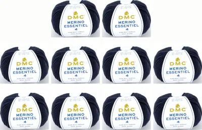 Zdjęcie produktu dla 10 motków DMC Merino Essentiel-4 – wysokiej jakości przędza typu aran, skład: 50% wełna merynosowa i 50%.poliakryl , nr 8149 (kolor 852)