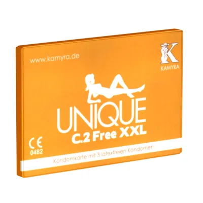 Produktbild von Kamyra «Unique C.2 Free XXL»: Set mit 3 Großen Latexfreien Kondomen