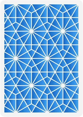 Obrázek produktu pro Geometrické umělecké šablony 29,7 x 21 cm – moderní dekorativní šablony na stěny, nábytek a látky – sady šablon pro vlastní tvorbu s motivy trojúhelníků a šestiúhelníků