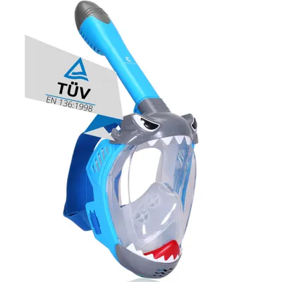 Produktbild von Schnorchelmaske Kinder Vollmaske Tauchermaske Tauchmaske Taucherbrille Khroom , Farbe:Hund