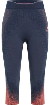 Image de Odlo - Sous-vêtement de sport pour femmes, modèle Blackcomb Base Layer, bas 3/4, couleur noire, taille S