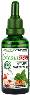 Produktbild von Stevia Tropfen flüssig Süßstoff 100 ml in Glasfläschchen mit Dropper