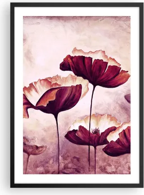 Produktbild von Gerahmtes Poster - Schwarzer Rahmen - Mohn Blume Wiese - 50x70 cm - Wand Bild - Wanddeko - Wandbilder - Kunstposter - Wandposter - Bilderrahmen - Bilder - Kunstdruck - Wandbild - P2BPA50x70-3934